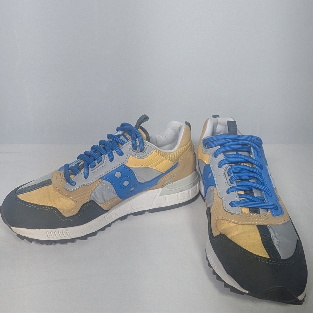NEW Saucony Unisex-Adult Shadow 5000 Sneaker Navy/Carmel Sz 6.5 womens